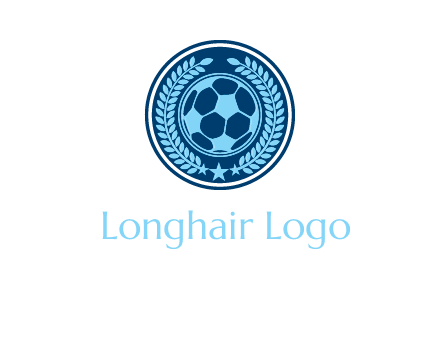 football in circle shield logo
