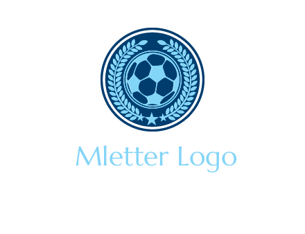 football in circle shield logo