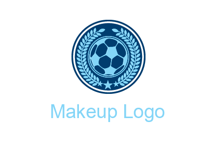 football in circle shield logo