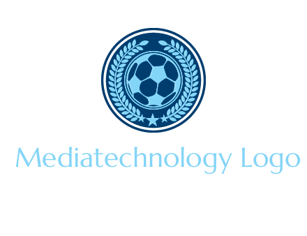 football in circle shield logo