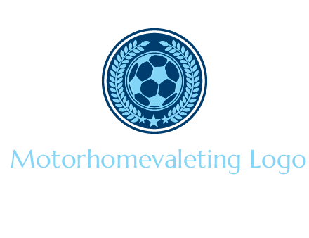 football in circle shield logo
