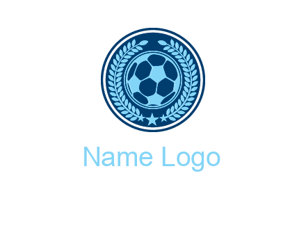 football in circle shield logo
