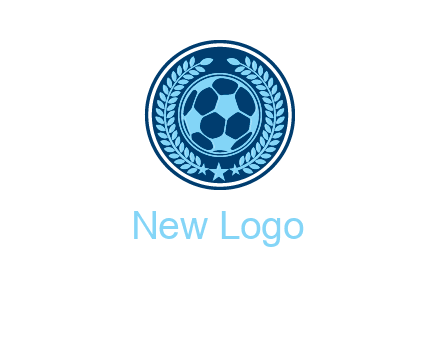 football in circle shield logo