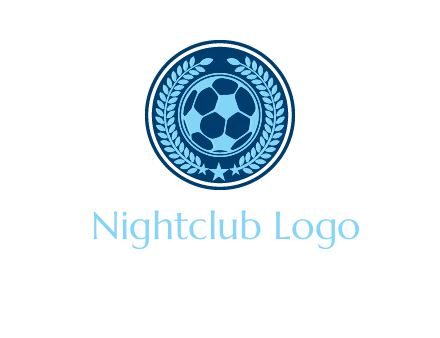 football in circle shield logo