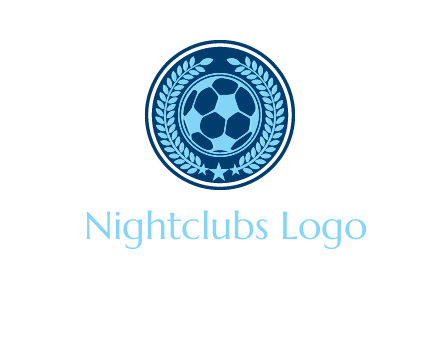 football in circle shield logo