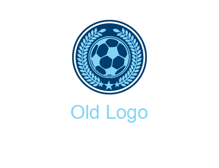 football in circle shield logo