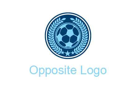 football in circle shield logo