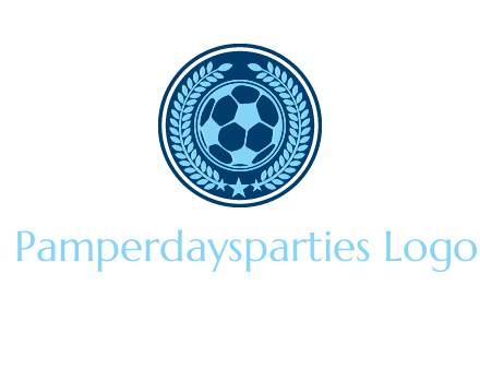 football in circle shield logo