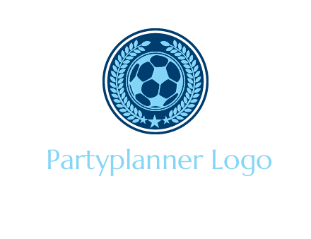 football in circle shield logo