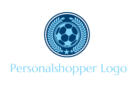 football in circle shield logo