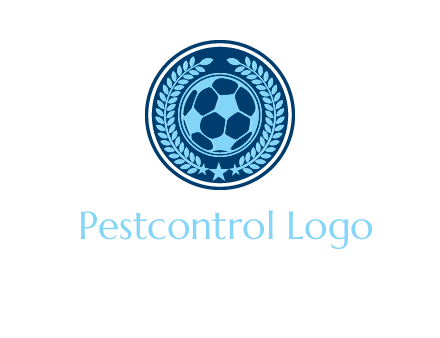 football in circle shield logo