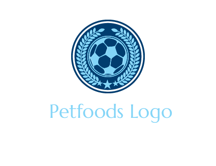 football in circle shield logo