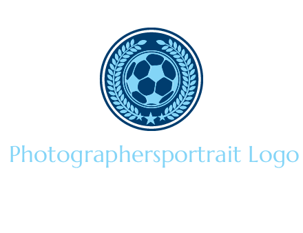 football in circle shield logo