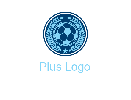 football in circle shield logo