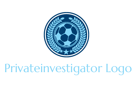football in circle shield logo