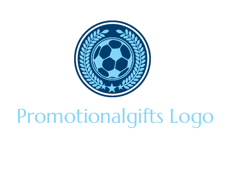 football in circle shield logo