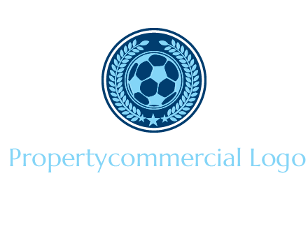 football in circle shield logo