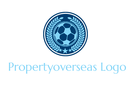 football in circle shield logo