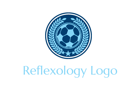 football in circle shield logo