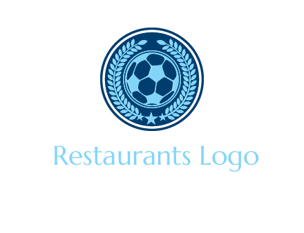 football in circle shield logo