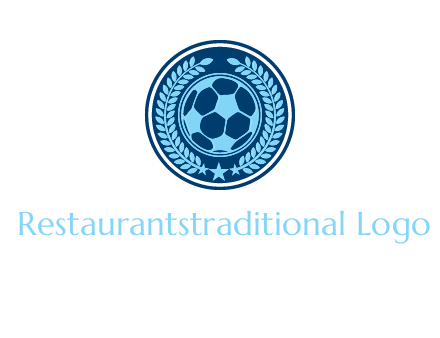 football in circle shield logo
