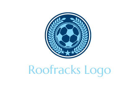 football in circle shield logo
