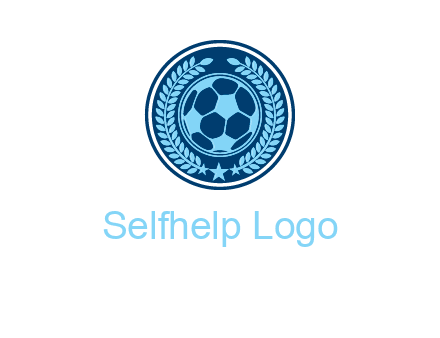 football in circle shield logo