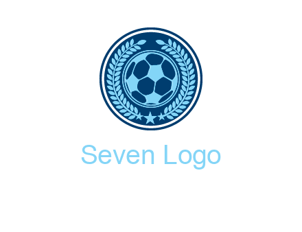 football in circle shield logo