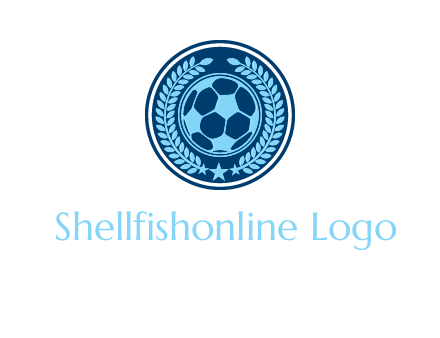 football in circle shield logo