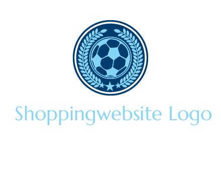 football in circle shield logo