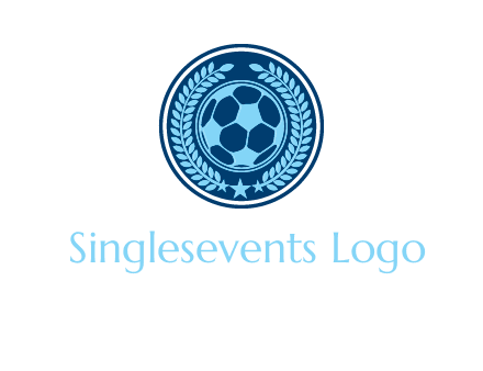 football in circle shield logo
