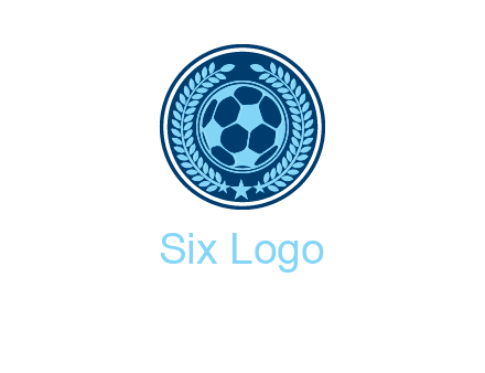 football in circle shield logo