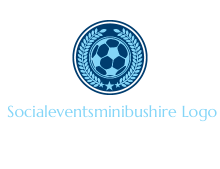football in circle shield logo