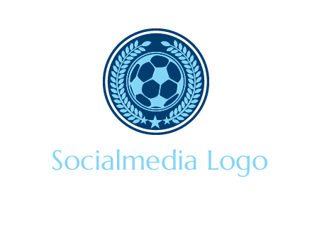 football in circle shield logo