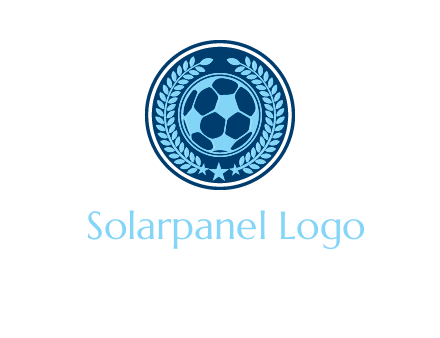 football in circle shield logo