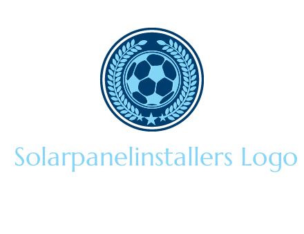 football in circle shield logo