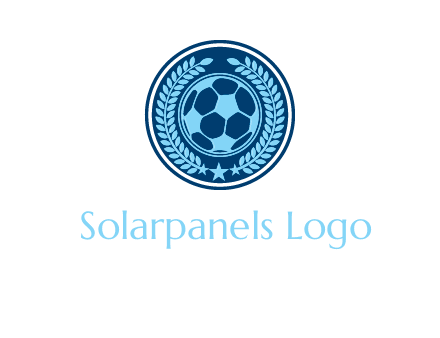 football in circle shield logo