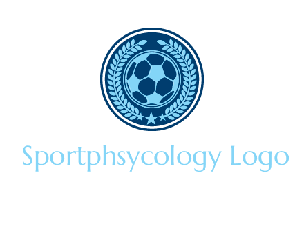 football in circle shield logo