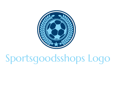 football in circle shield logo