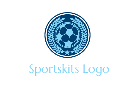 football in circle shield logo