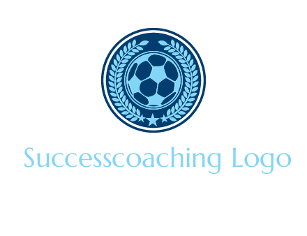 football in circle shield logo
