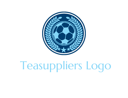 football in circle shield logo