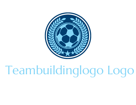 football in circle shield logo