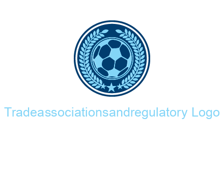 football in circle shield logo