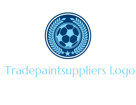 football in circle shield logo