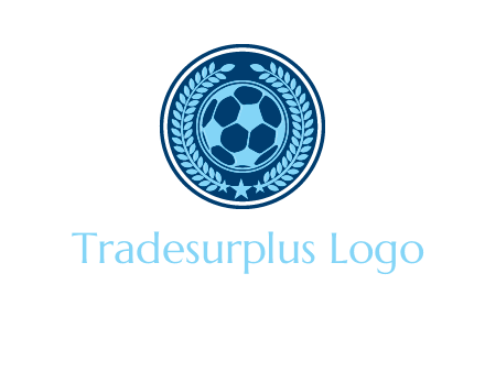 football in circle shield logo