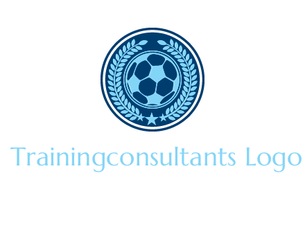 football in circle shield logo