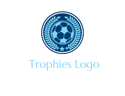 football in circle shield logo