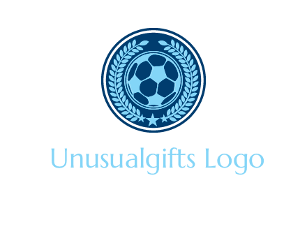 football in circle shield logo