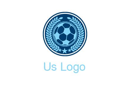 football in circle shield logo